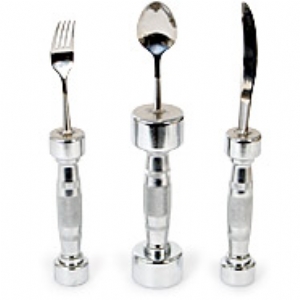 Unbranded Eat Fit Dumbbell Cutlery