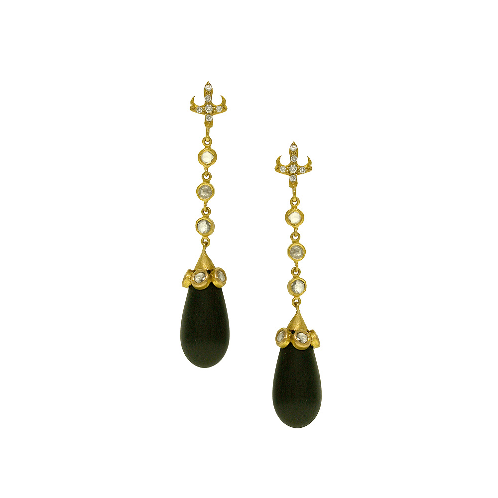 Unbranded Ebony Drop Earrings