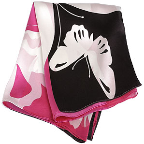 Echo Butterfly Block Scarf- Square- Pink