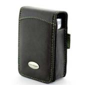Eco-Nique Traditional Soft Napa Leather Case Cover For Nikon Coolpix - S Series (Black)