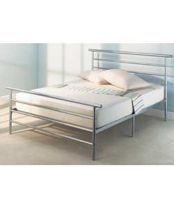 Econ Double Silver Metal Bedstead
