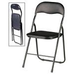 ECONOMY FOLDING CHAIRS - Durable steel frame with padded seat and back