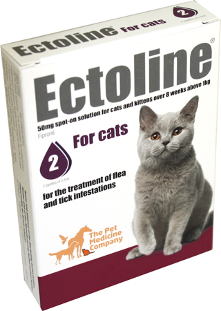 Ectoline For Cats 50mg spot-on solution: 2