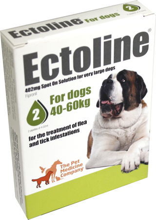 Unbranded Ectoline For Dogs spot-on solution 402mg: 2