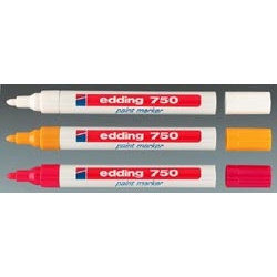 Edding 750 Paint Markers 2-4mm Line Width White