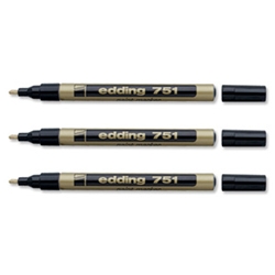 Edding 751 Paint Marker 1-2mm Line Width Gold