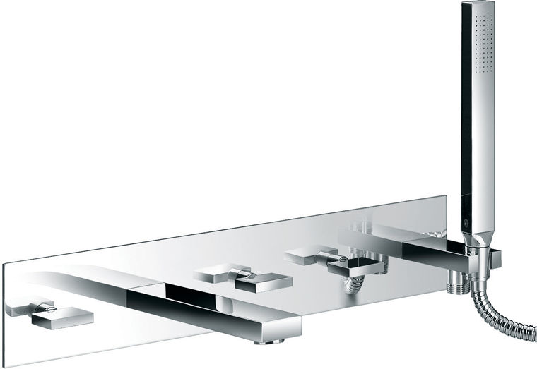 Unbranded Edge 5 Hole Wall Mounted Bath Shower Mixer