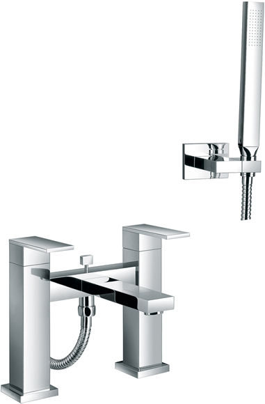 Unbranded Edge Bath Shower Mixer with Kit