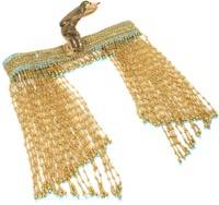 Unbranded Egyptian Beaded Headband with Asp