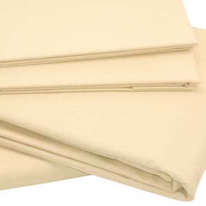 Egyptian Cotton Fitted Sheet- Single- Yellow Primrose