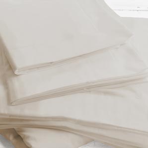 Egyptian Cotton Flat Sheet- Single- Oyster