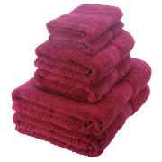 Unbranded Egyptian Cotton towel bale, dark red