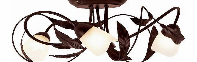 Unbranded Elana Semi Flush 3 Light Ceiling Fitting -