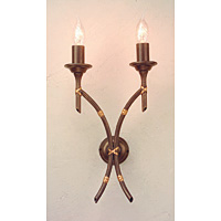 Unbranded ELBB2A/BRZ - 2 Light Bronze Patina Wall Light