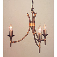 Unbranded ELBB3/BRZ - 3 Light Bronze Patina Hanging Light