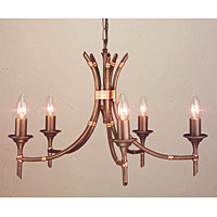 Unbranded ELBB5/BRZ - 5 Light Bronze Patina Hanging Light