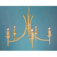 Unbranded ELBB5/NAT - 5 Light Natural Bamboo Hanging Light