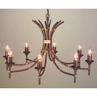 Unbranded ELBB8/BRZ - 8 Light Bronze Patina Hanging Light