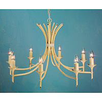 Unbranded ELBB8/NAT - 8 Light Natural Bamboo Hanging Light