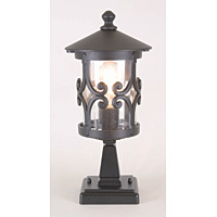Unbranded ELBL12 - Black Outdoor Pedestal Light