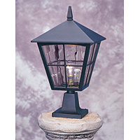 Unbranded ELBL33 - Black Outdoor Pedestal Light