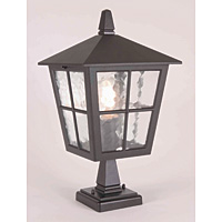 Unbranded ELBL50M - Black Outdoor Pedestal Light