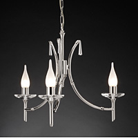 Unbranded ELBR3 - 3 Light Polished Nickel Hanging Light