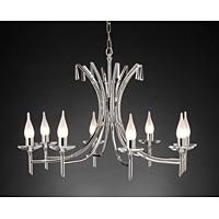 Unbranded ELBR8 - 8 Light Polished Nickel Hanging Light