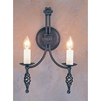 Unbranded ELBY2 - 2 Light Black Wall Light