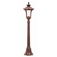 Unbranded ELCC4/S - Rusty Bronze Patina Outdoor Post Light