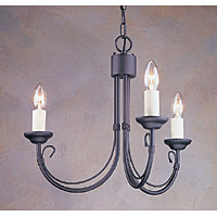 Unbranded ELCH3 - 3 Light Black Hanging Light