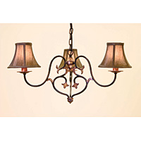 Unbranded ELCN3 - 3 Light Burnished Gold Hanging Light