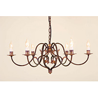 Unbranded ELCN6 - 6 Light Burnished Gold Hanging Light