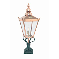 Unbranded ELCS3 - Copper Outdoor Pedestal Light