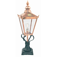 Unbranded ELCSG3 - Large Copper Outdoor Pedestal Light