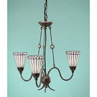 Unbranded ELDW3 - 3 Light Wrought Iron Ceiling Light