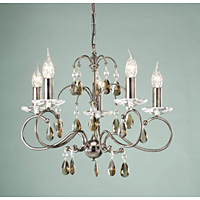 Unbranded ELDY5 - 5 Light Black Nickel Hanging Light