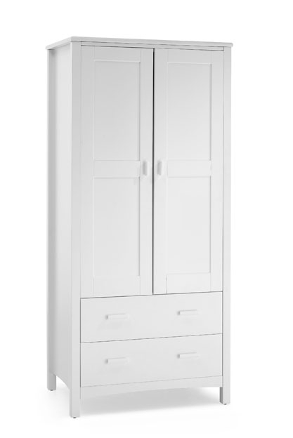 Unbranded Eleanor 2 Door Wardrobe - Opal White