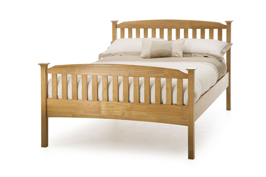 Unbranded Eleanor Bedstead - Honey Oak - Small Double,