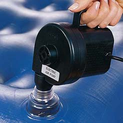 The Electric Air Pump blows any inflatable item up in minutes!Airbeds dinghies mattresses beach