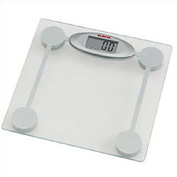 Contemporary design glass scales ideal for barthroom useBathroom scales operated with lithium batter
