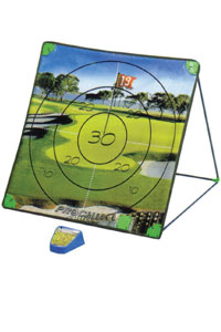 Large 30 x 30 targetLets golfers track chipping im