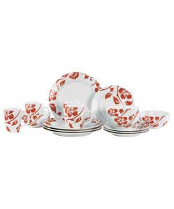 Elegance Rimmed 16 Piece Dinner Set