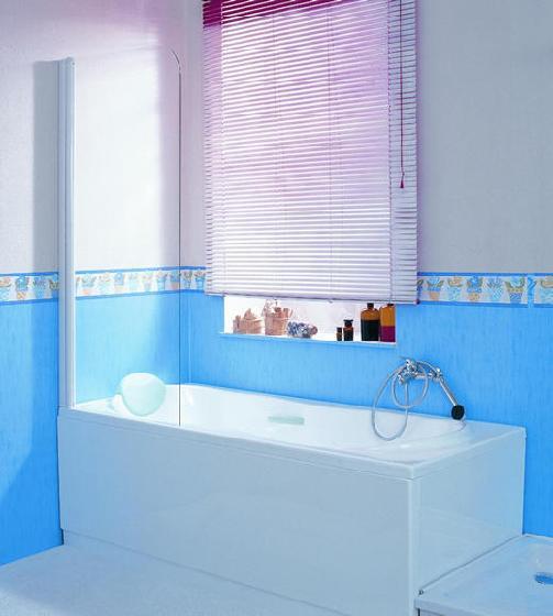 Unbranded Elegance Semi Frameless Bath Shower Screen with Anticalc Left (EVS1-75 L)