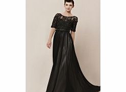 Unbranded Elegant Bateau Half-Sleeve Stretch satin Evening