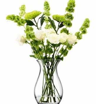 Elegant Large Flower VasePerfectly formed with elegant curves and a narrow waist, this handmade vase by skilled glass artisans, is perfect for displaying a tall arrangement, for a sense of effortless elegance.Whether a simple gather of fresh flowers,