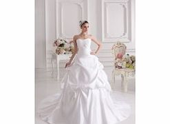 Unbranded Elegant Luxurious Strapless Taffeta Chapel