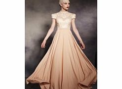 Unbranded Elegant Short Sleeve Lace Evening Dresses
