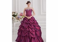 Unbranded Elegant Strapless Prom Dresses Prom Party Grape