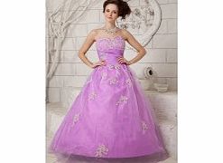 Unbranded Elegant Strapless Prom Dresses Prom Party Lavender